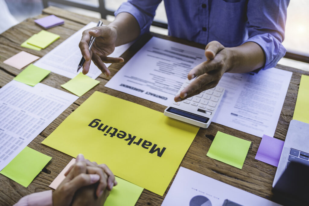 A professional evaluating a candidate’s marketing job requirements